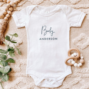 Indigo Custom Baby Name Bodysuit