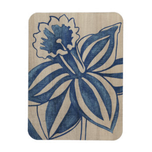 Indigo Daffodil Magnet