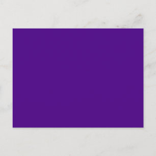 Indigo Dark Royal Purple Trend Colour Background Postcard
