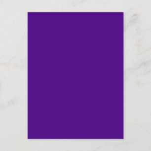 Indigo Dark Royal Purple Trend Colour Background Postcard