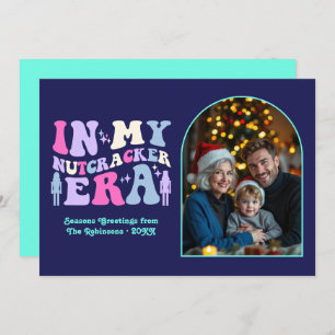 Indigo Disco In My Nutcracker Era Christmas Photo Holiday Card