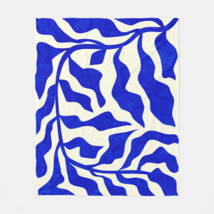 Indigo Elegance Fleece Blanket