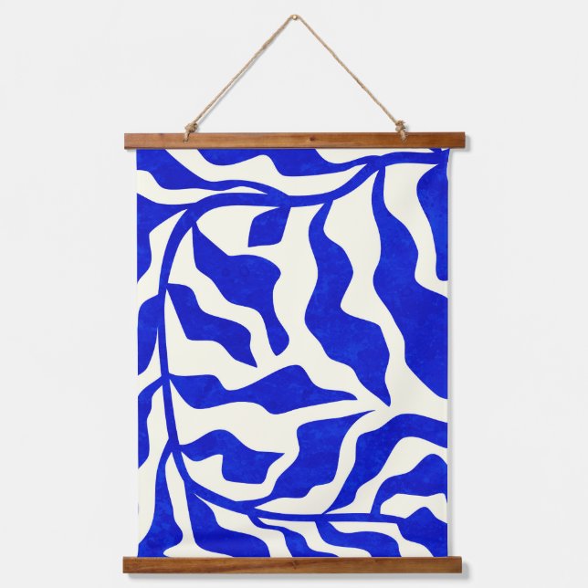 Indigo Elegance Hanging Tapestry (Front)