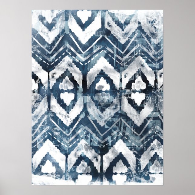 Indigo Extraction - Geometric Poster (Front)