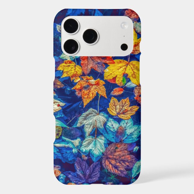 Indigo fall leaves swirl pattern (Back)