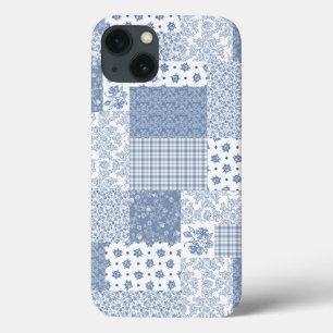 Indigo Faux Patchwork Samsung Galaxy Note 4 Case