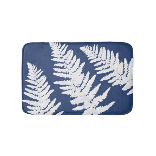 Indigo Fern Botanical Bath Mat