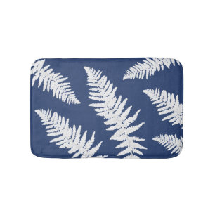 Indigo Fern Botanical Bath Mat