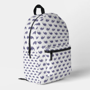 Indigo Fern Botanical Minimalist Backpack