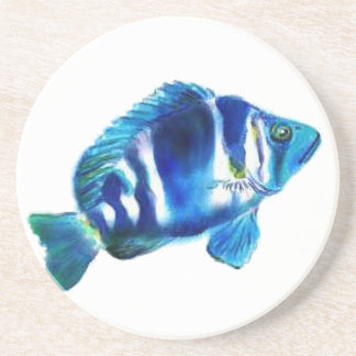 Indigo Fish Coaster