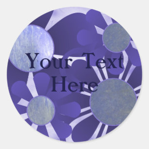 Indigo Flower Stickers