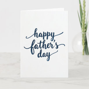 Indigo Hand Lettered Day Card