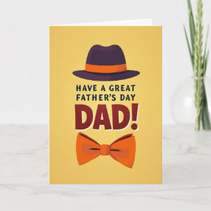 Indigo Hat Sweet Fathers Day Card