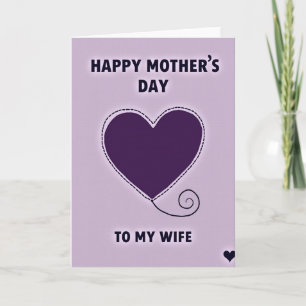 Indigo Heart Mothers Day Card