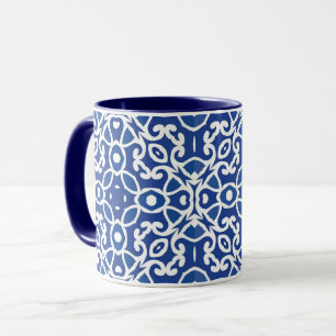 Indigo Heritage Classic Portuguese Geometric Mug