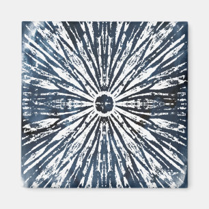 Indigo Ink Radial Motif Magnet