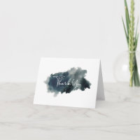 Indigo Ink Wash Thank You