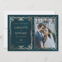 Indigo  Mediaeval Gold Ivy Photo QR code