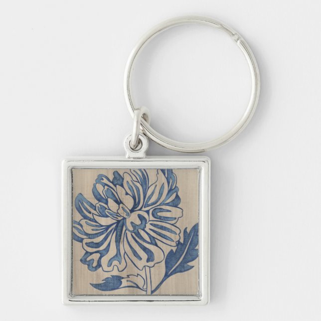 Indigo Mum Key Ring (Front)
