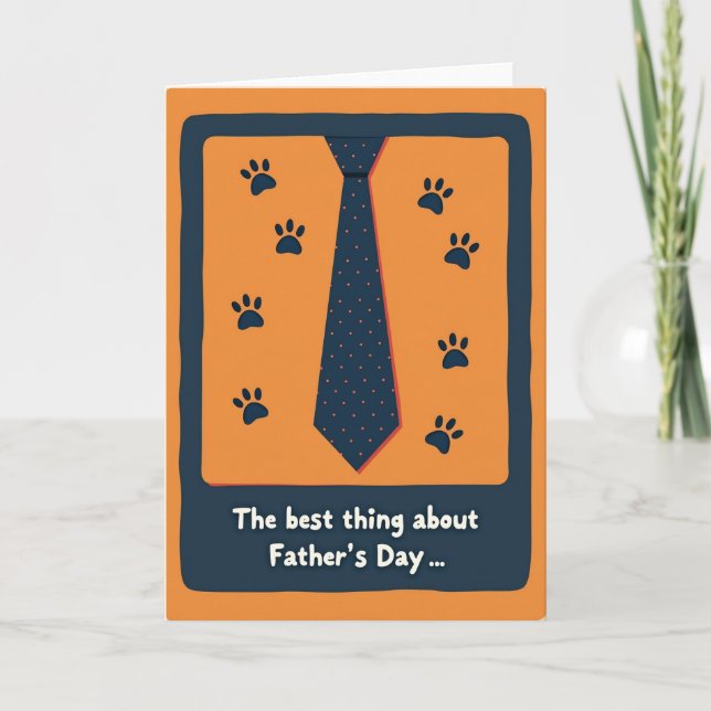 Indigo Paws Fathers Day Card (Front)