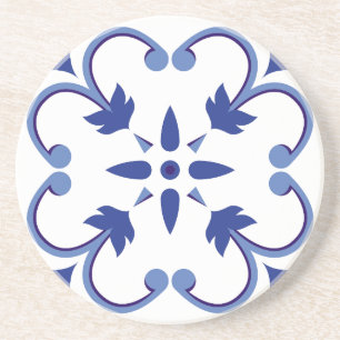 Indigo Petal Vine Coaster