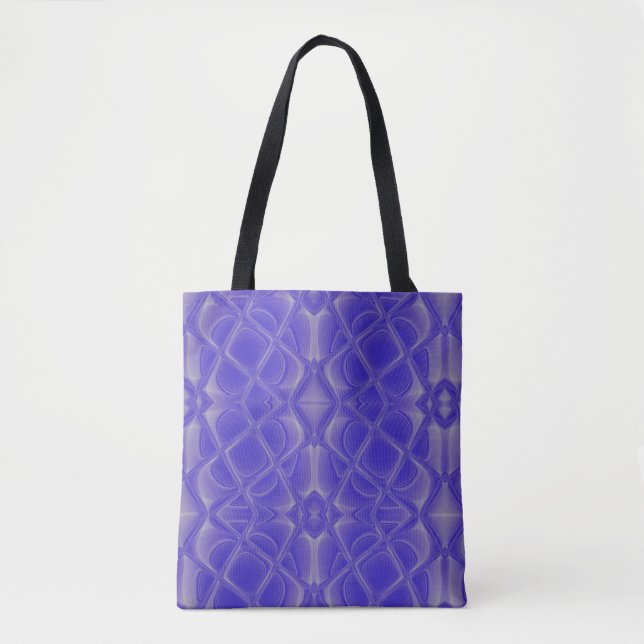 Indigo Petals Tote Bag (Front)