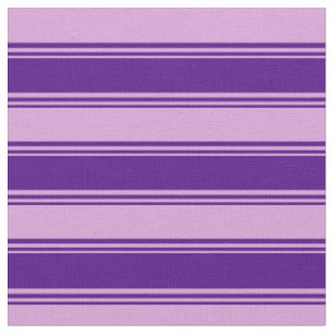 Indigo & Plum Coloured Stripes/Lines Pattern Fabric