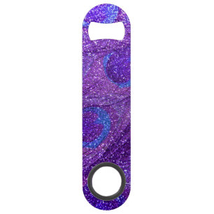 indigo purple glitter peacock feathers