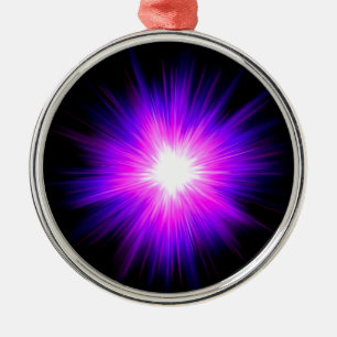 Indigo purple healing flame reiki divine energy metal tree decoration