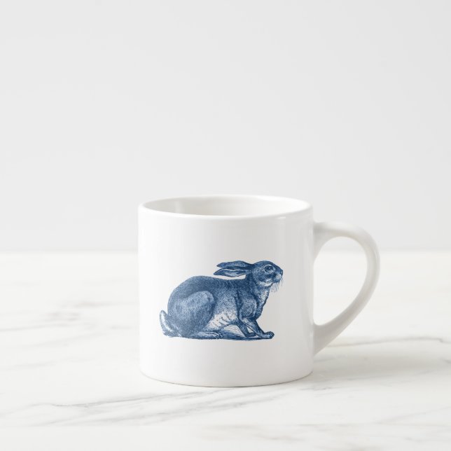 Indigo Rabbit Baby Mug (Right)