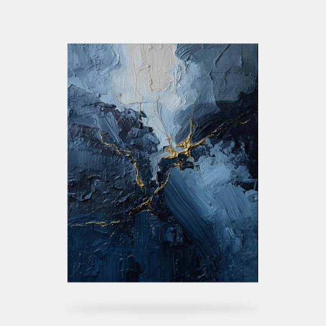 "Indigo Rhapsody" Acrylic Sign (Front)