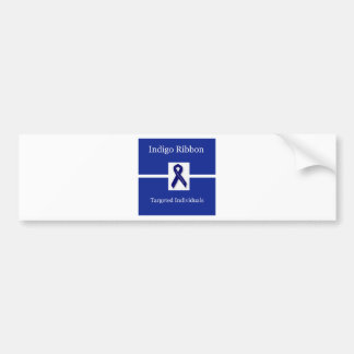 Indigo Ribbon In Celebration Bumper Sticker
