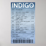 INDIGO/RM - Album receipt Poster<br><div class="desc">INDIGO/RM - Album tracklist receipt,  is a fun design perfect for people who love BTS RM. Grab this design as a gift for your girlfriend,  boyfriend,  significant other,  friend or relative who loves K-pop and BTS RM latest album INDIGO.</div>