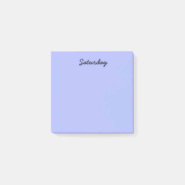 Indigo Saturday Post-it Notes (Front)