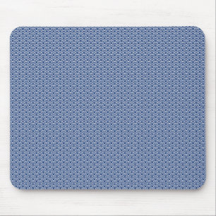 Indigo Seigaiha pattern Mouse Pad