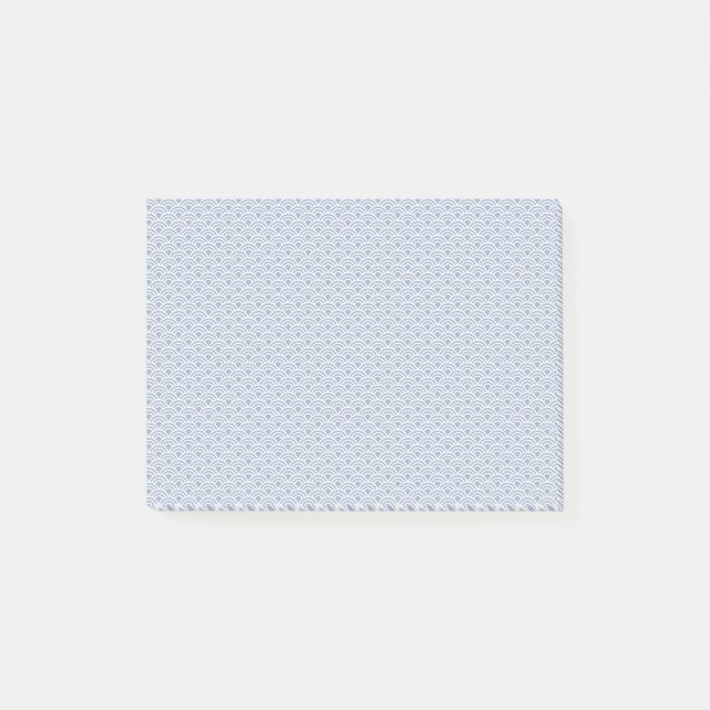 Indigo Seigaiha pattern Post-it Notes (Front)