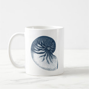 Indigo Shark Eye Seashell Coffee Mug