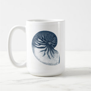 Indigo Shark Eye Seashell Coffee Mug