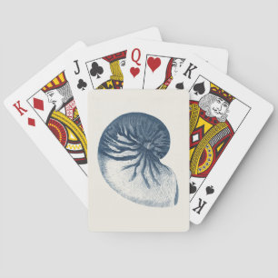 Indigo Shark Eye Seashell Playing Cards