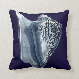 Indigo Shells I Cushion