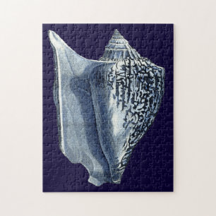 Indigo Shells I Jigsaw Puzzle