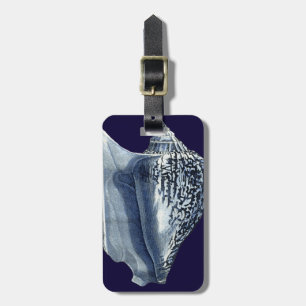 Indigo Shells I Luggage Tag