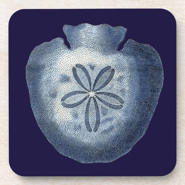 Indigo Shells III Coaster (Front)
