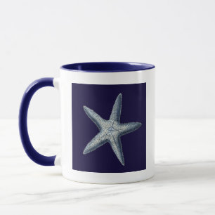 Indigo Shells IV Mug