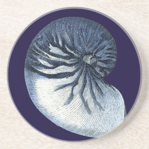 Indigo Shells VII Coaster