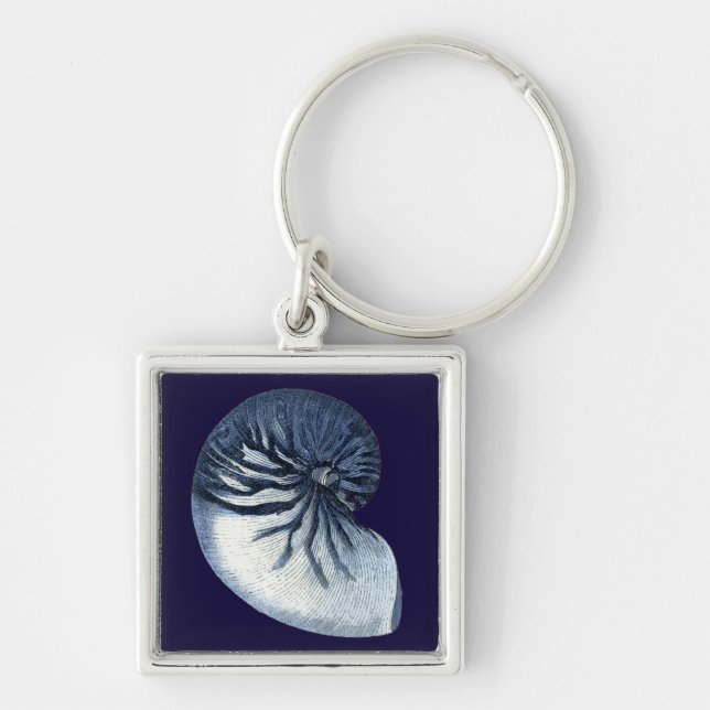 Indigo Shells VII Key Ring (Front)