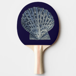 Indigo Shells VIII Ping Pong Paddle