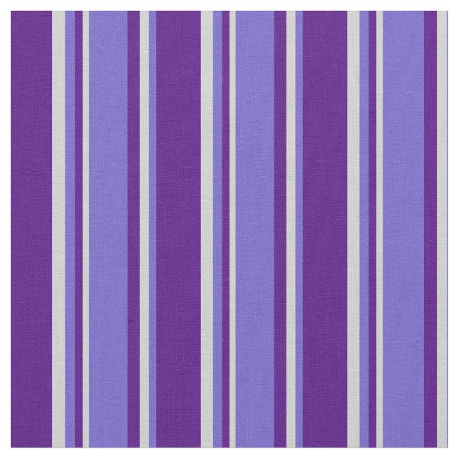 Indigo, Slate Blue & Light Grey Coloured Lines Fabric (Close Up)