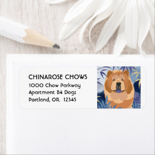 INDIGO smooth chow Return Address Label Customize