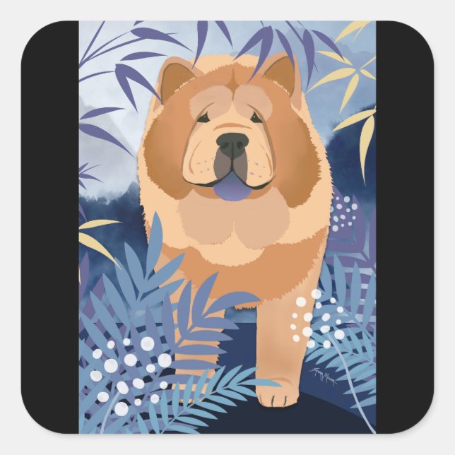 INDIGO smooth chow stickers (Front)